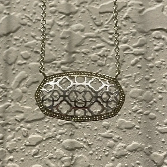 Kendra Scott Gold and Silver Dollie Necklace - Picture 2 of 3